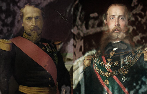 Portadilla de <p>Maximiliano de Habsburgo y Napoleón III firman el Tratado de Miramar</p>