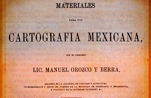 Portadilla de <p>Obras de Manuel Orozco y Berra </p>