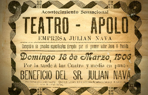 Portadilla de Empresarios teatrales a inicios del siglo XX