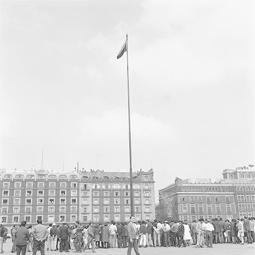 Imagen de MGP2524 (atribuido), Mitin estudiantil zócalo juárez 27 agosto 1968 (alternativo)