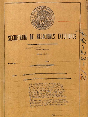 Imagen de GAV.44-23-12 (propio) Regreso a México de la Sra. Juárez y sus familiares (atribuido)