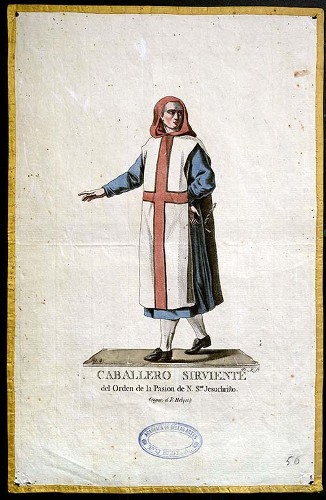 Imagen de Caballero Sirviente del Orden de la Pasion de Nuestro Señor. Jesuchristo (segun el Padre Helyot) (propio)