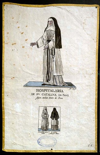 Imagen de Hospitalaria de Sta. Catalina (en Paris) según andan dentro de Casa (propio)