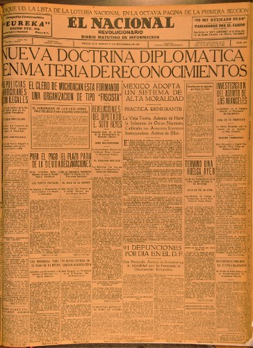 Imagen de El Nacional. Revolucionario. Diario matutino de información