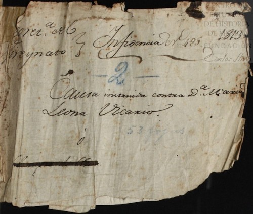 Imagen de Agustín Pomposo Fernández da parte de la huida de su sobrina María Leona Vicario (atribuido)