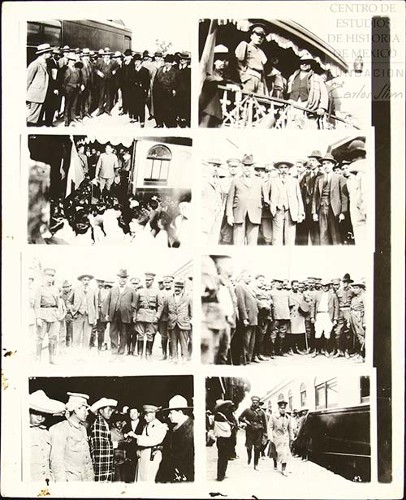 Imagen de Secuencia de fotografías sobre Obregón en la estación de ferrocarril (atribuido)
