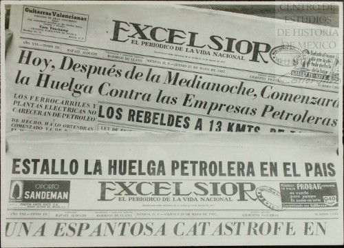 Imagen de La prensa de la capital anuncia el estallamiento de la huelga en las empresas petroleras (atribuido)