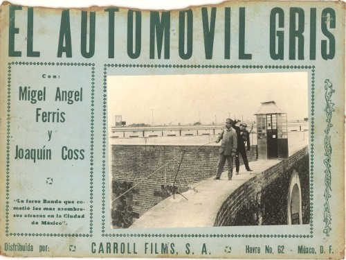 Imagen de Documento promocional de la versión muda de El automóvil gris (atribuido)