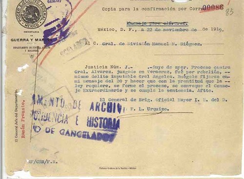 Imagen de Expediente del General de División Felipe Ángeles, tomo VII (propio)
