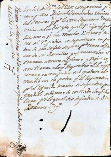 Imagen de Compromiso de tenencia de un caballo, 22 de agosto de 1825 (atribuido)