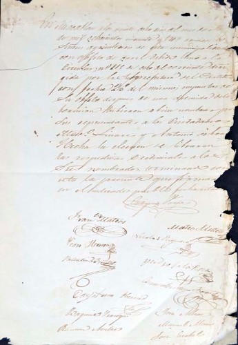Imagen de Actas del Ayuntamiento de Mazatepec, noviembre de 1853 (atribuido)