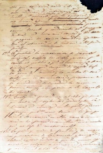 Imagen de Borrador de un Reglamento de Buen Gobierno y Policía del Ayuntamiento de Miacatlán, año de 1847 (atribuido)