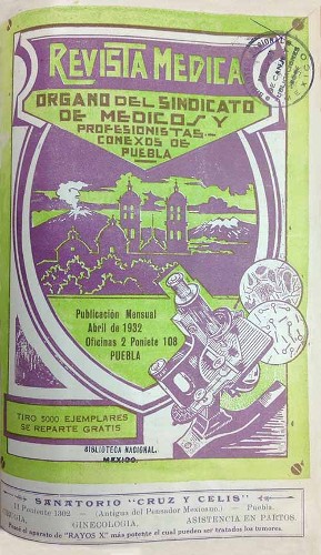 Imagen de Portadilla (propio), Revista Médica: Órgano del Sindicato de Médicos y Profesionistas Conexos de Puebla (alternativo)