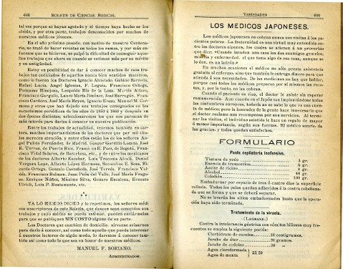 Imagen de Formulario (propio), Tratamiento de la viruela (Legrand) (alternativo), Boletín de Ciencias Médicas (alternativo)