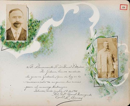 Imagen de Lámina de Tte. Coronel Insurgente Emilio K. Llamas; para Francisco I. Madero (atribuido)