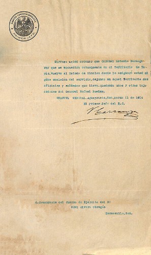 Imagen de Correspondencia, Obregón Álvaro (atribuido)