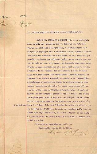 Imagen de Correspondencia, Obregón Álvaro (atribuido)