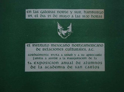 Imagen de Invitación a la 5a exposición anual de la Academia de San Carlos (atribuido)