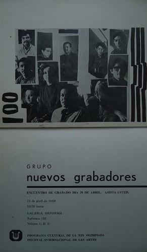 Imagen de Invitación al encuentro de grabado organizado por el grupo Nuevos Grabadores (atribuido)