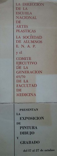 Imagen de Invitación exposición de pintura, dibujo y grabado (atribuido)
