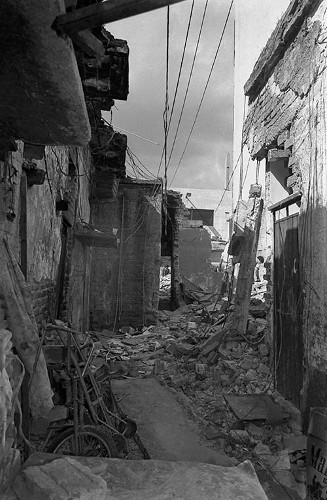 Imagen de Temblor, edificios dañados en el 1er. cuadro, D.D.F. (propio), Temblor, edificios dañados en el primer cuadro, Departamento del Distrito Federal (alternativo)
