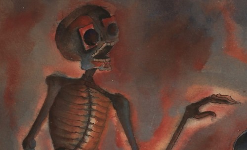 Imagen de Calavera con condón (propio)