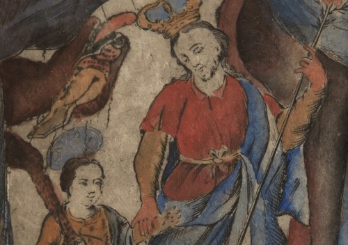 Imagen de San José y el Niño, de la carpeta Nuevo Catecismo para Indios Remisos (propio)