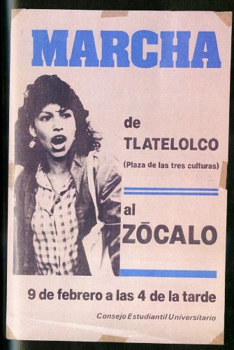 Imagen de Cartel Marcha de Tlatelolco al Zócalo (atribuido)