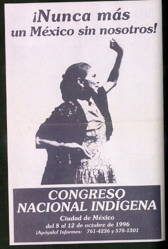 Imagen de Cartel ¡Nunca más un México sin nosotros! Congreso Nacional Indígena (atribuido)