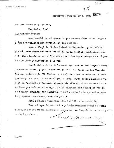 Imagen de Correspondencia con su hermano Francisco