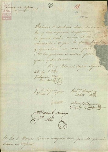 Imagen de Expediente 013: Compromisaria por la Quinta Sección de Oaxaca