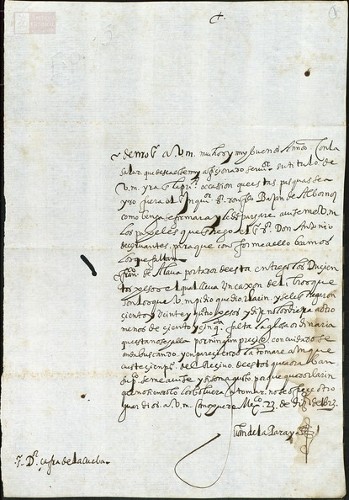 Imagen de Exp.78 Carta de Juan de la Paraya