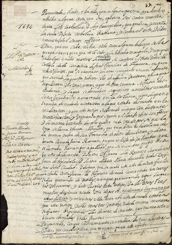 Imagen de Exp.174 Denuncias y ratificaciones de varias mujeres contra su confesor