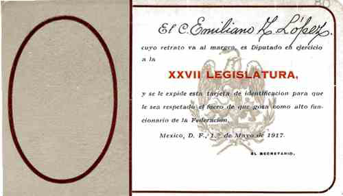 Imagen de Credencial de diputado federal
