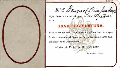 Imagen de Credencial de diputado federal