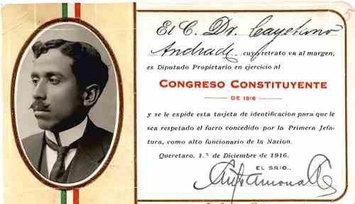 Imagen de Credencial de diputado federal