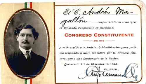 Imagen de Credencial de diputado federal