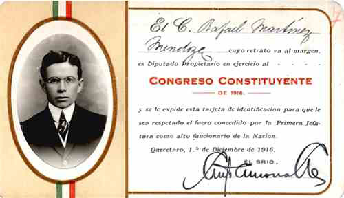 Imagen de Credencial de diputado federal