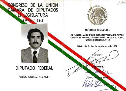 Imagen de Credencial de diputado federal