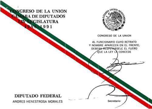 Imagen de Credencial de diputado federal
