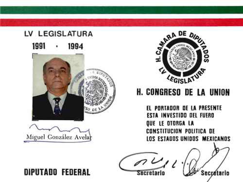 Imagen de Credencial de diputado federal