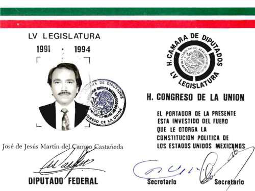 Imagen de Credencial de diputado federal