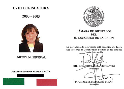 Imagen de Credencial de diputado federal
