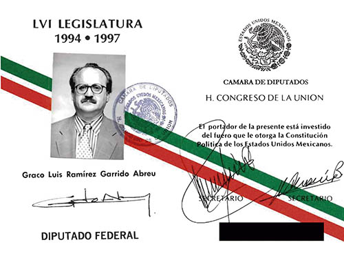 Imagen de Credencial de diputado federal