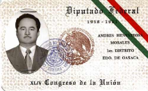 Imagen de Credencial de diputado federal