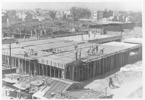 Imagen de Construcción del Mercado en la col. Narvarte
