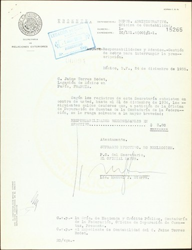 Imagen de Responsabilidad de Jaime Torres Bodet 