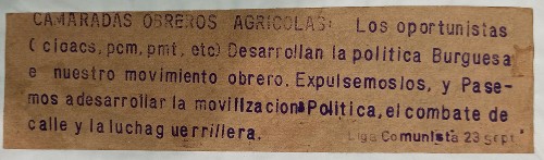 Imagen de Propaganda de la Liga Comunista 23 de Septiembre (atribuido)