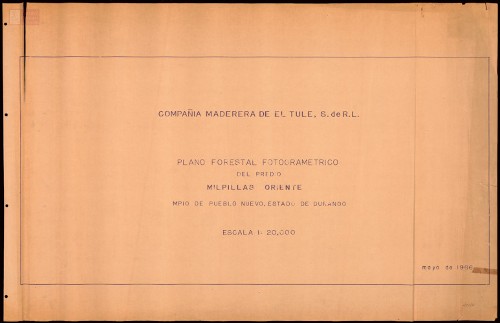 Imagen de Plano forestal Milpillas Oriente