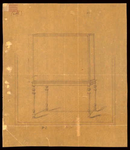 Imagen de Dibujo de vitrina caje.